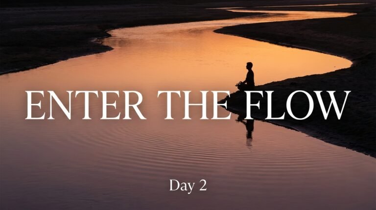 calm golden river embodiment practice for financial flow and stability